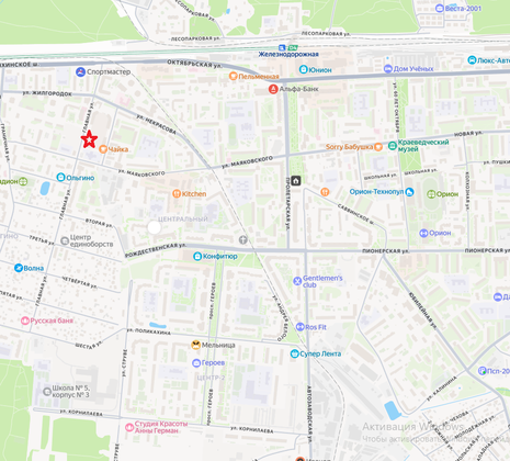 Московская обл, г Балашиха, мкр Ольгино, ул Главная, д 3