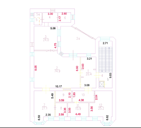 3-комнатная квартира в г. Москва