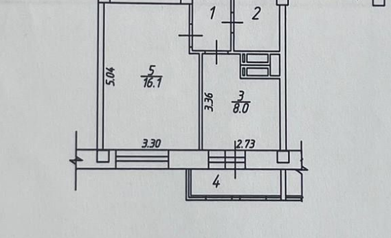 1-комнатная квартира в г. Балашиха