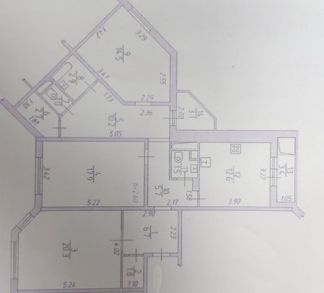 3-комнатная квартира в г. Балашиха