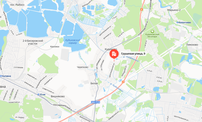 Московская обл, г Ногинск, село Кудиново, ул Грушевая, д 9