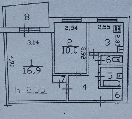 2-комнатная квартира в г. Москва