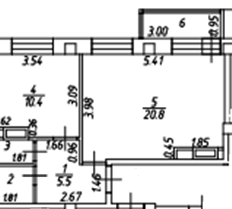 1-комнатная квартира в г. Балашиха