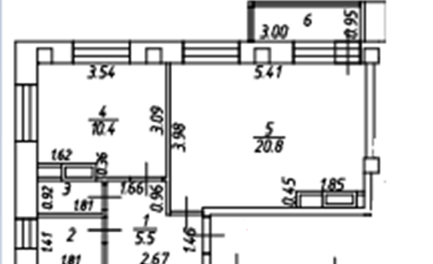 1-комнатная квартира в г. Балашиха