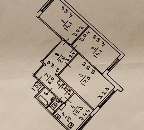 3-комнатная квартира в г. Москва